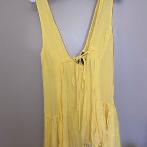Yellow beach dress